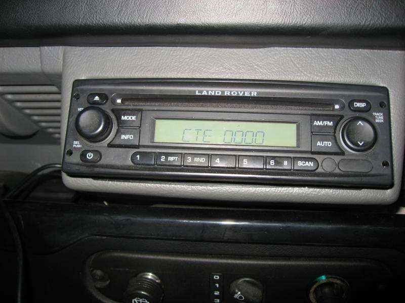 removal keys Land Rover Defender CD player radio code CD car stereo